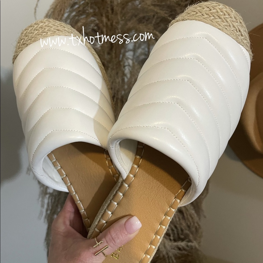 Quilted Mules - New in Box.